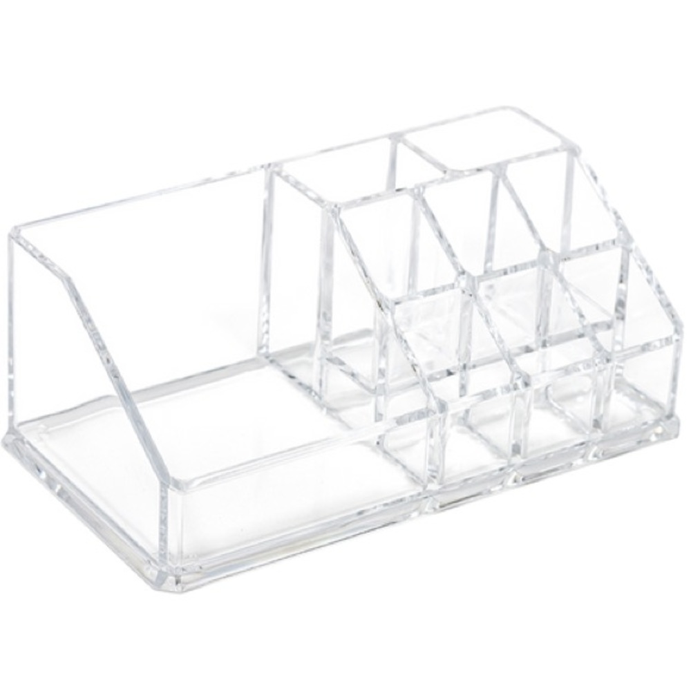 Sorbus Cosmetic Organizer Case 9 Slot Compartments Makeup Stand Acrylic